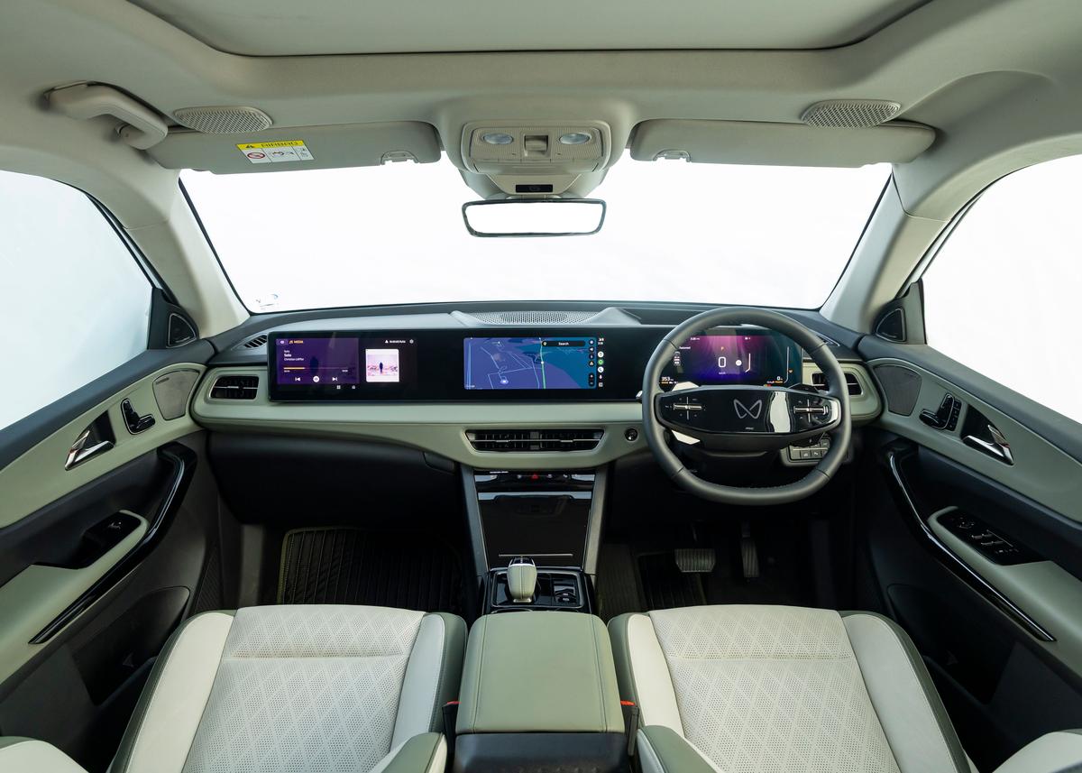 A spacious, tech-rich cabin with triple screens and premium materials sets a new benchmark for family EVs
