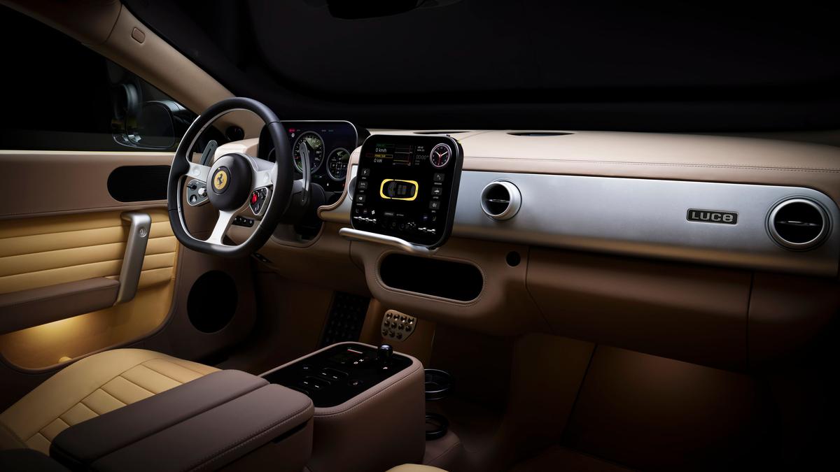 Inside, the Luce combines premium materials, OLED displays and tactile controls to create Ferrari’s most technologically advanced cabin yet