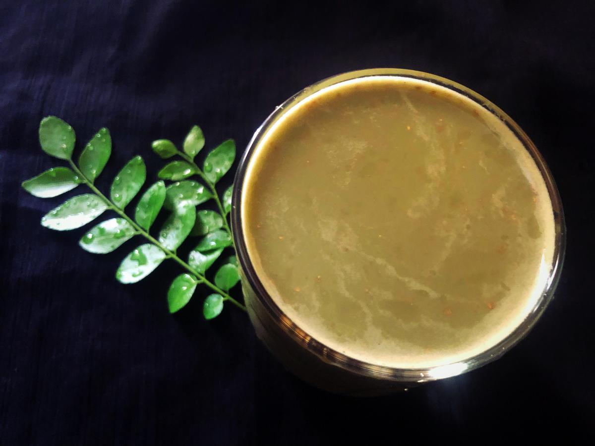 curry leaves pudding