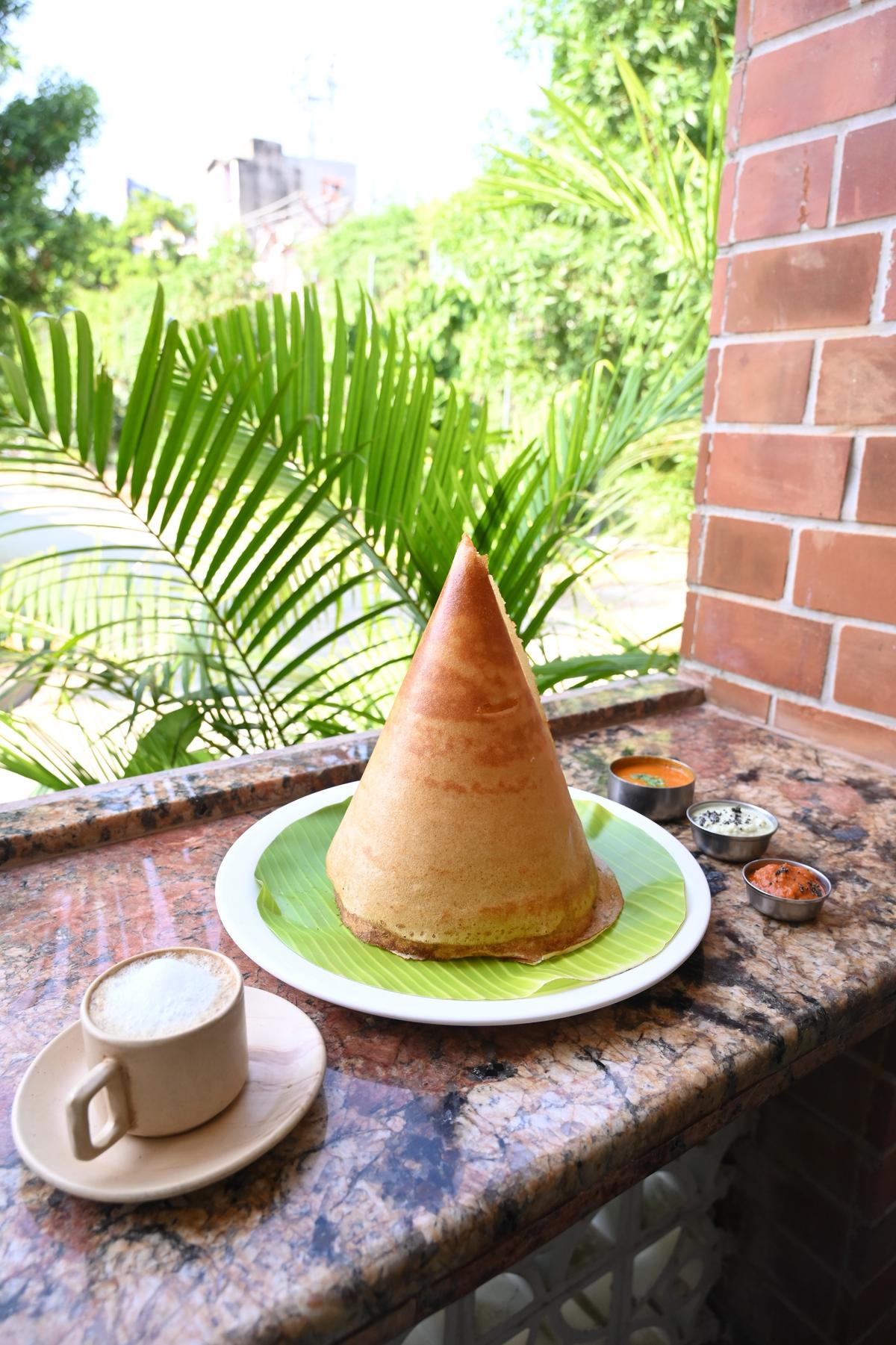 Masala dosa and filter coffee at the newly launched Woodlands Drive-In