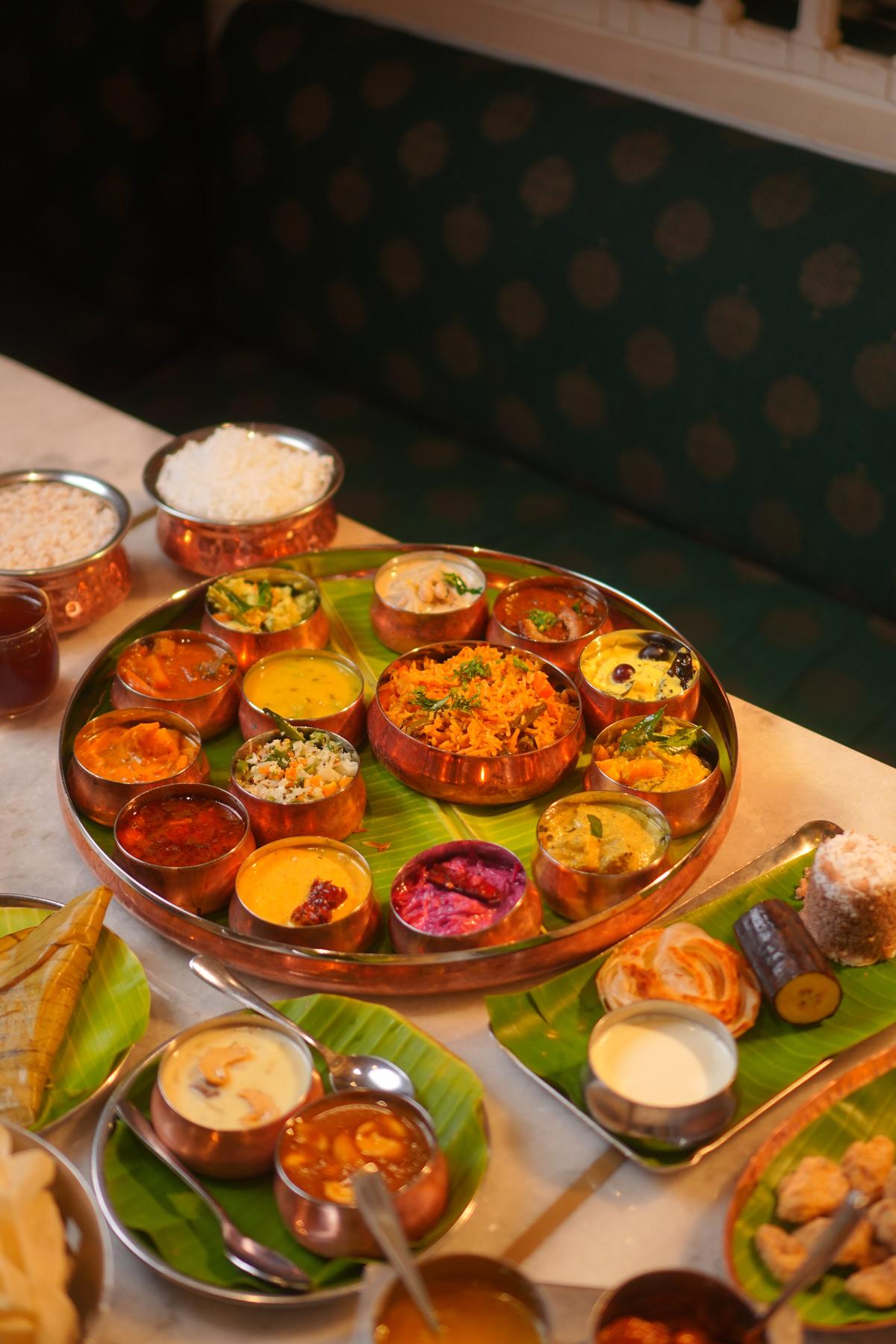 The Onam thali at Malgudi