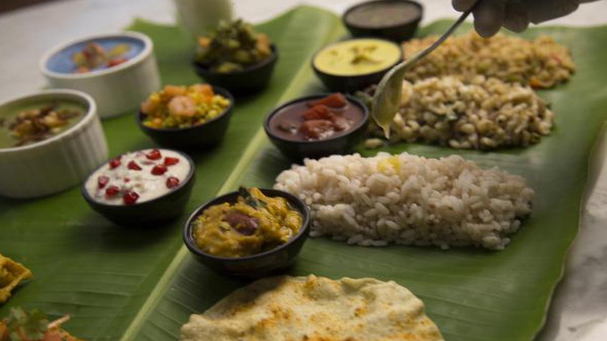 Rasam gazpacho and couscous on a leaf The Hindu