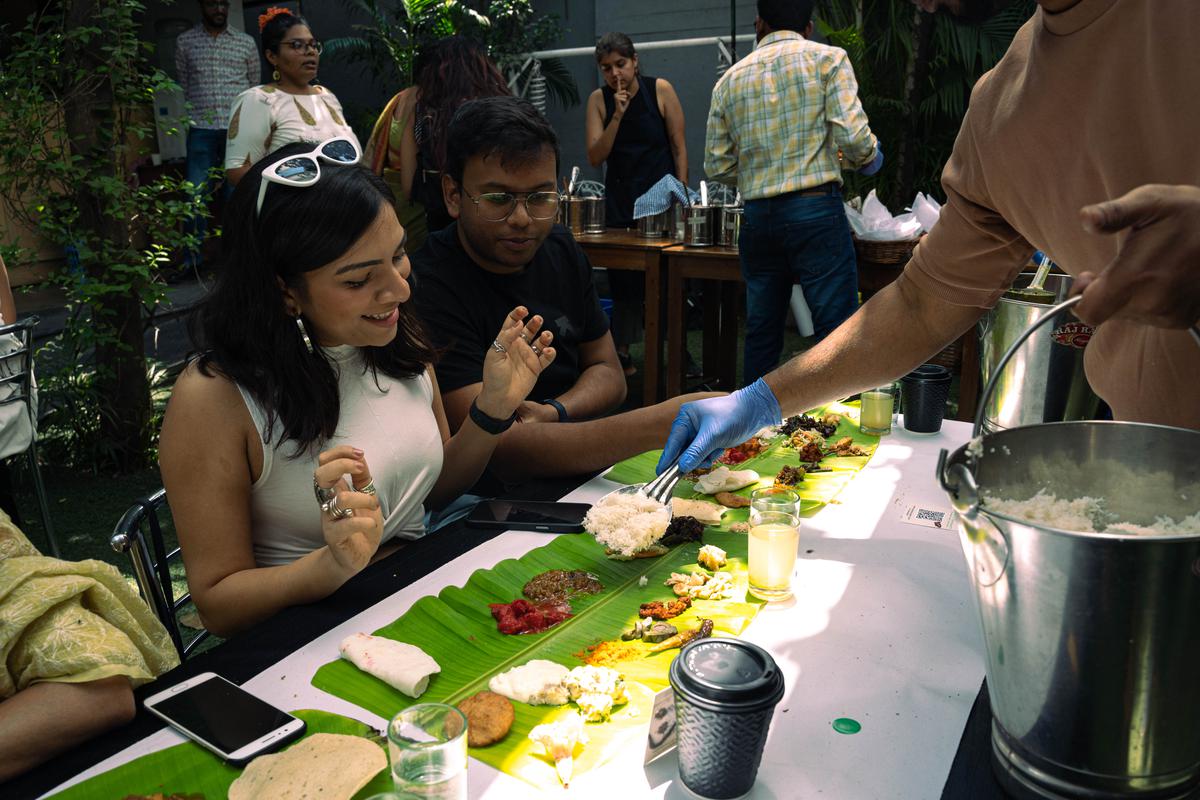 Yelle oota at The Courtyard, in Bengaluru