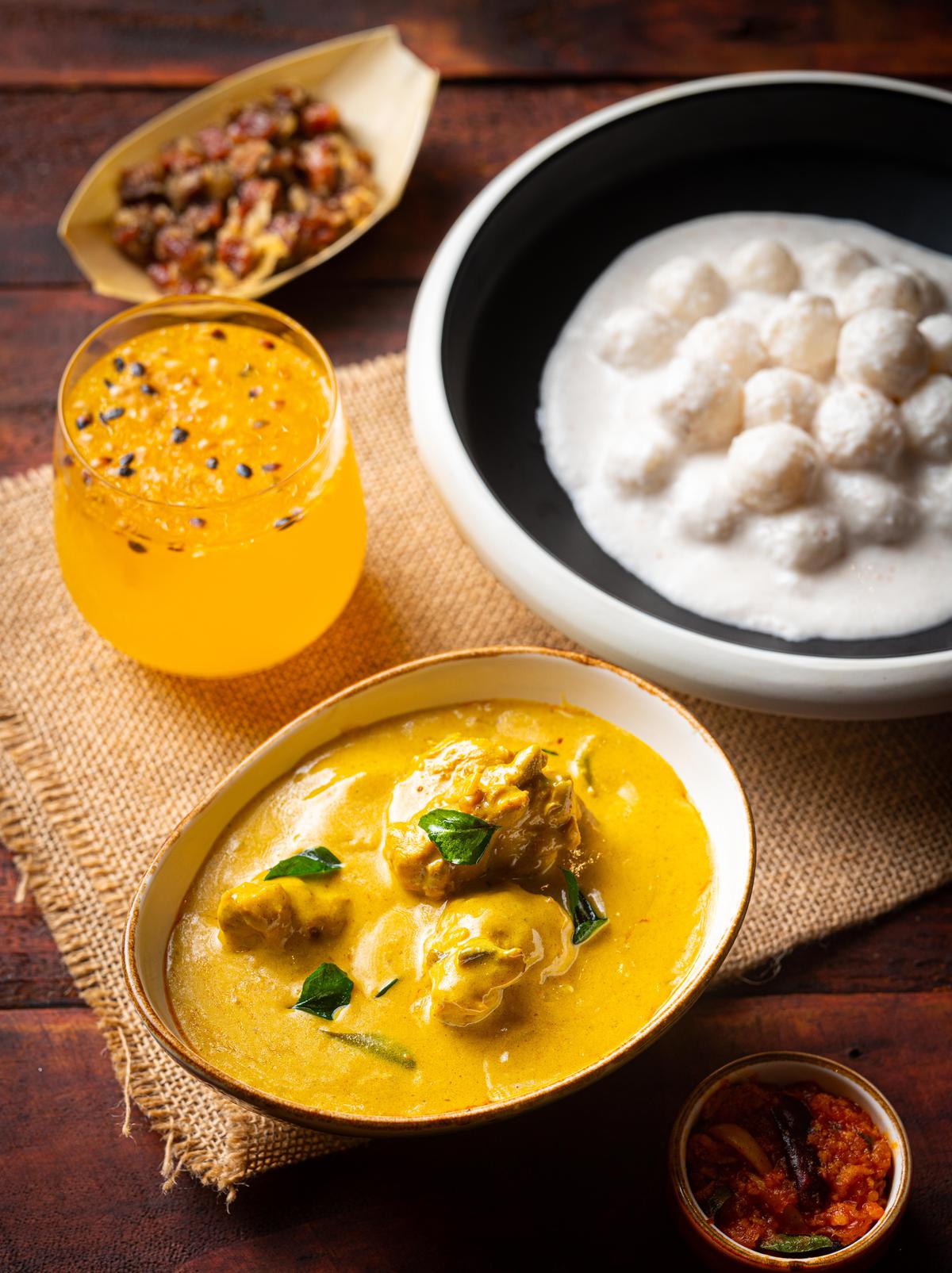 Piddi Kozhi curry at Kappa Chakka Kandhari
