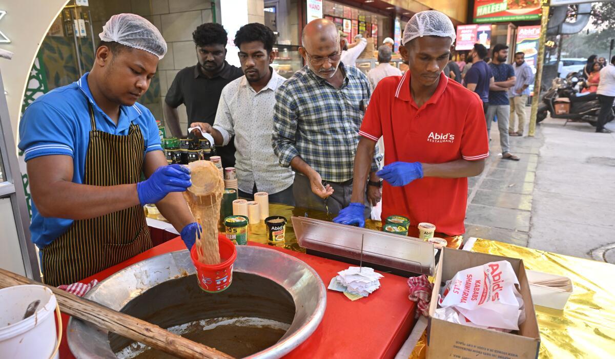 The haleem counter at Abid’s