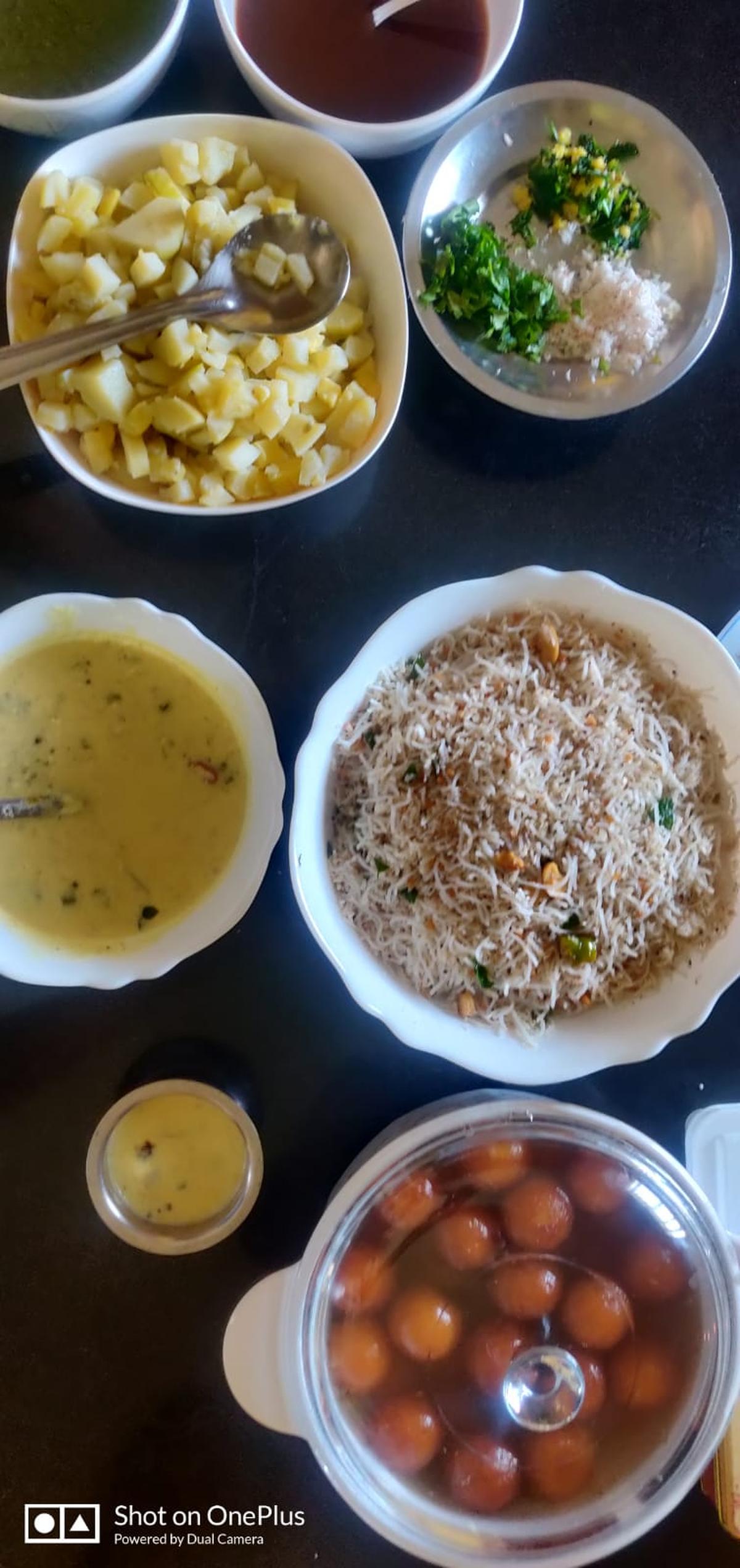 The High tea spread at Latha Ganesan’s Navaratri celebrations