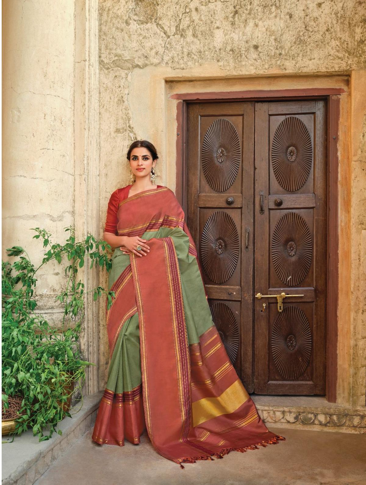 RmKV Silks has launched Naturals range of silk saris hand woven with natural dyed silk yarns