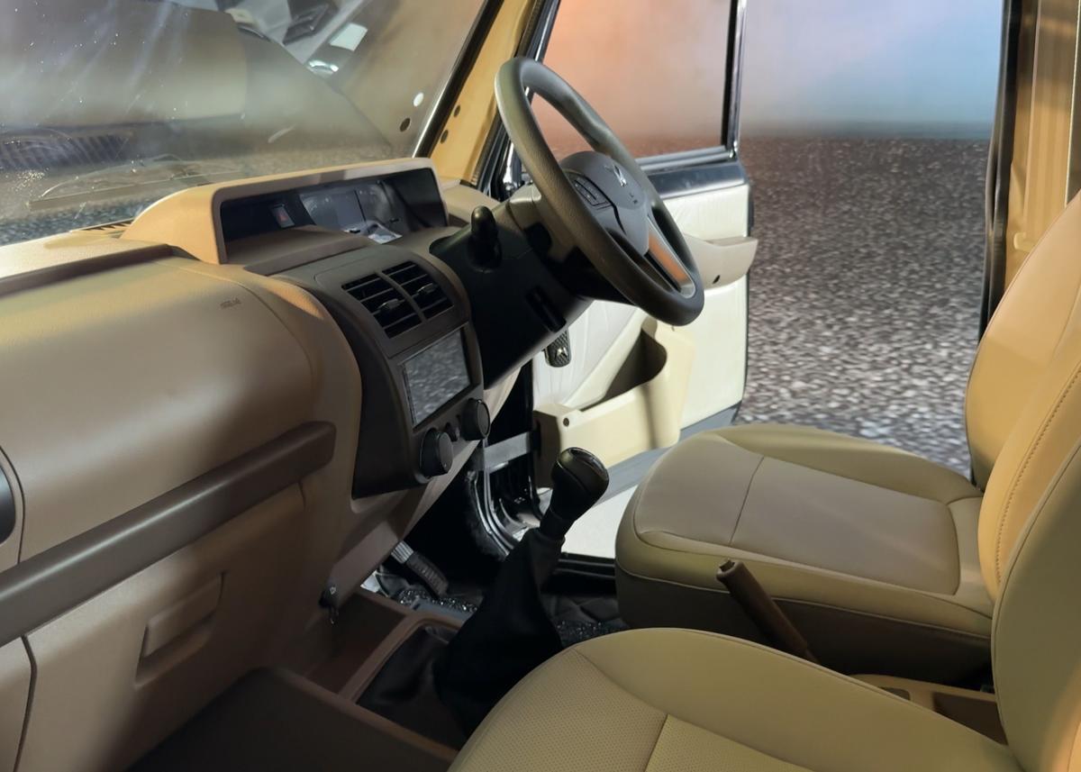 Inside the Bolero, added comforts like leatherette seats and a touchscreen infotainment system bring subtle sophistication to a workhorse.