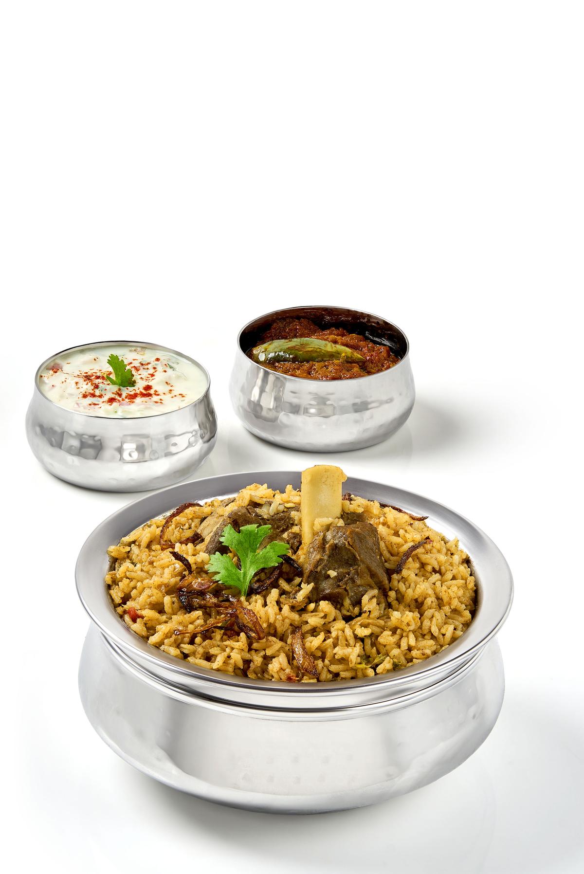 Dindigul-style seeraga samba mutton biryani was aromatic, flavorful, and cooked to perfection. Dindigul-style seeraga samba mutton biryani was aromatic, flavorful, and cooked to perfection.