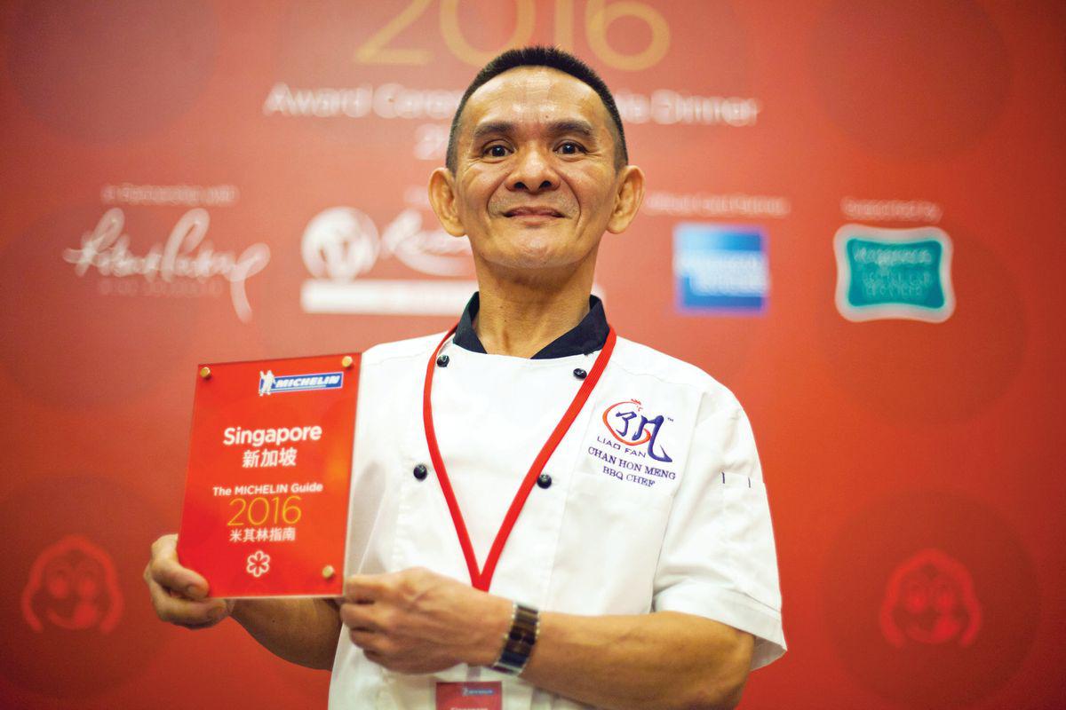 Chef Chan Hon Meng of Hong Kong Soya Sauce Chicken Rice & Noodle, awarded one Michelin star in 2016