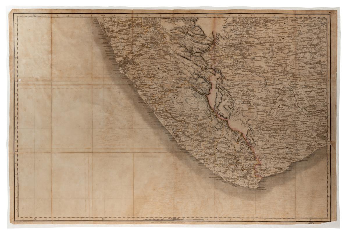 A Trigonometrical Survey of Southern Kerala, Tamil Nadu and Cape Comorin, which formed part of the first triangle created for William Lambton’s triangulation of the Indian Sub-continent as part of the Great Trigonometrical Survey of India. Published in 1829.