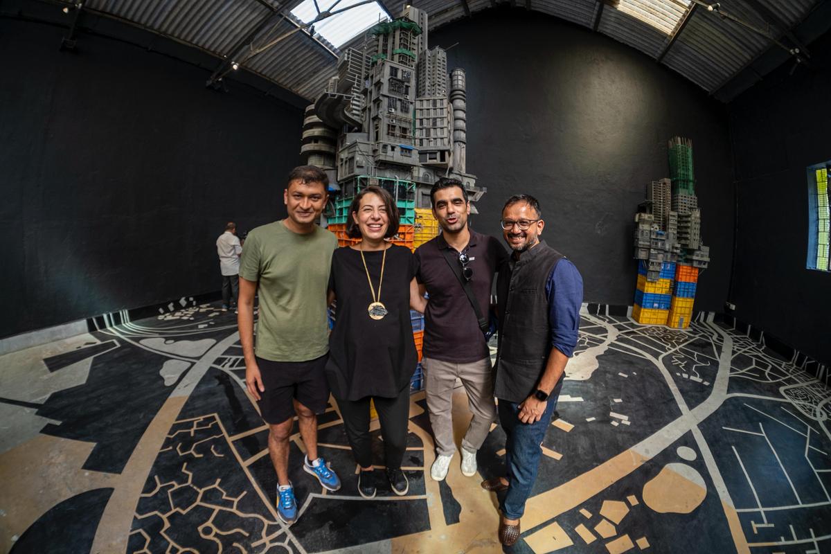 (L-R) St+art co-founders Hanif Kureshi, Giulia Ambrogi, Arjun Bahl, and Thanish Thomas