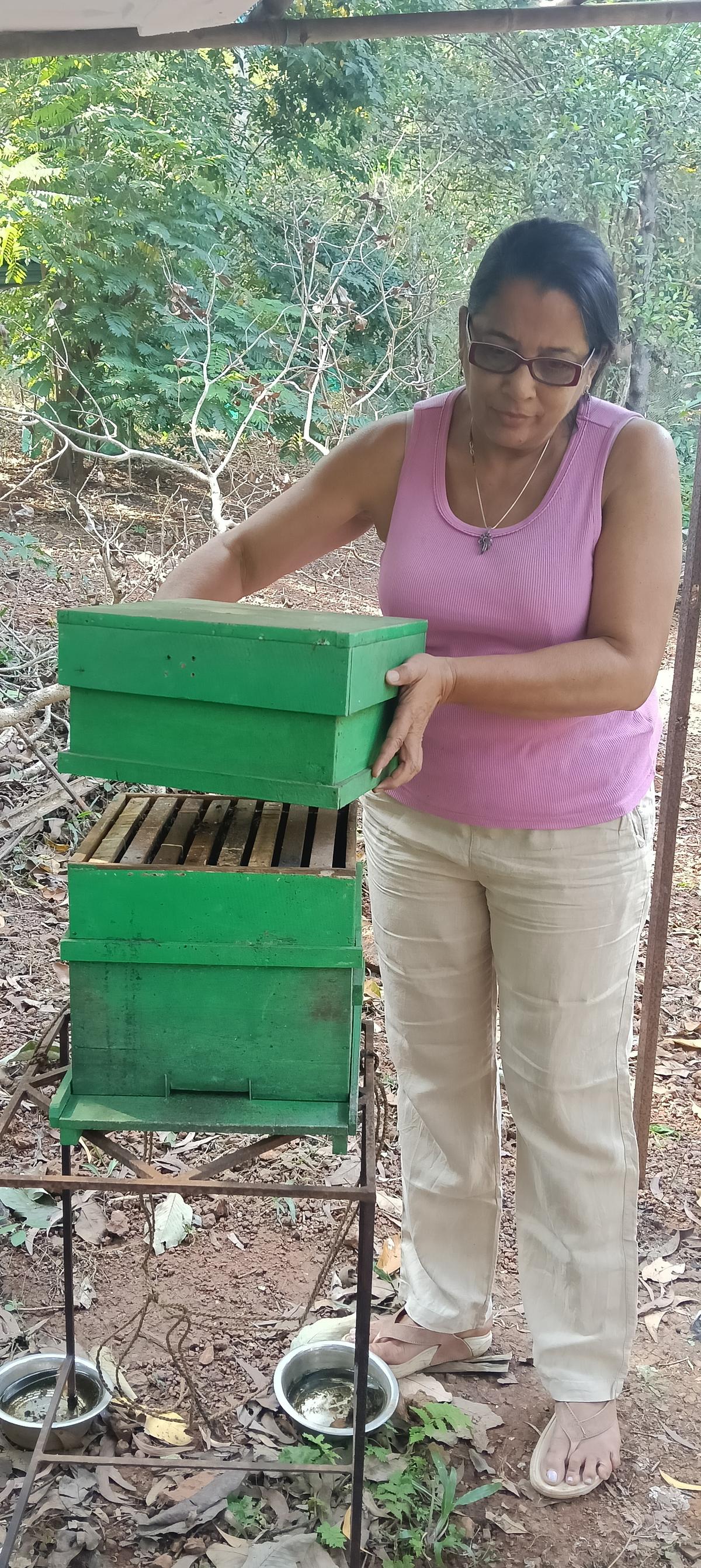 Medha Monteiro, a beekeeper of almost a decade
