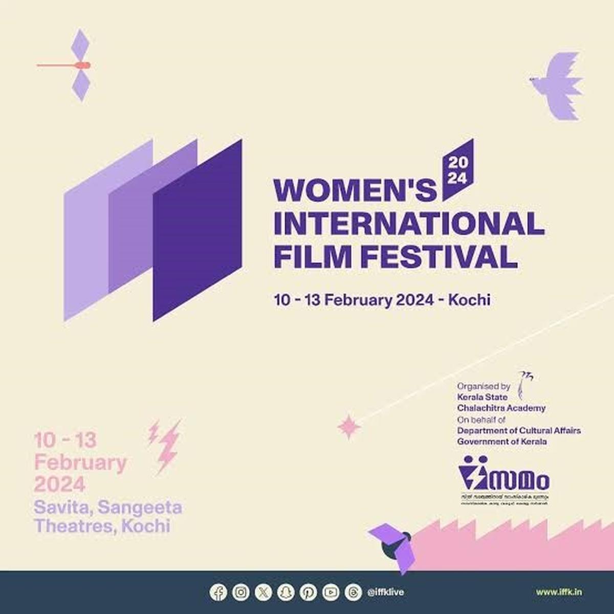 Logo of the 2024 Women’s International Film Festival designed by Aswanth