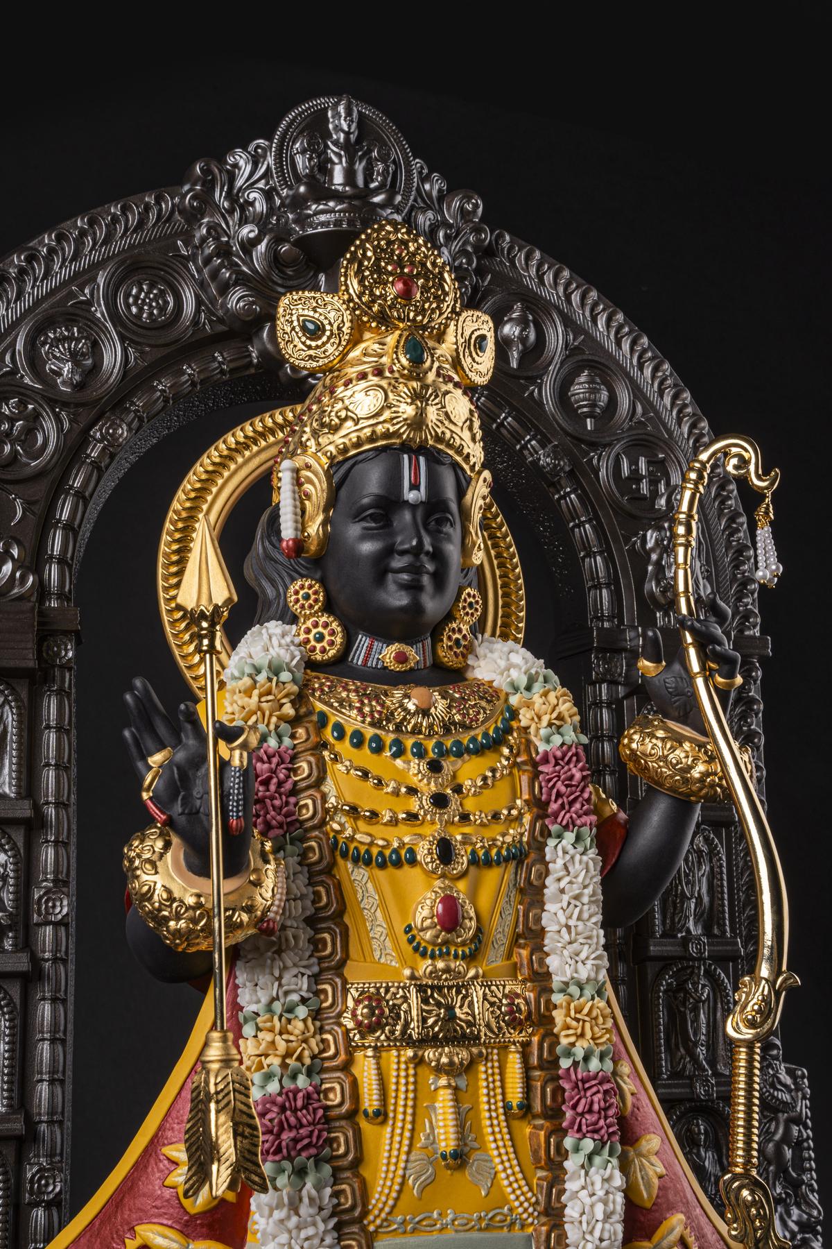 The porcelain Ram Lalla created by Arun Yogiraj and Lladró,