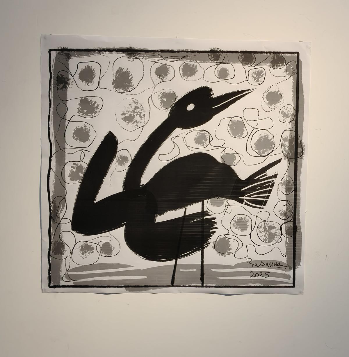 Prasanna’s artwork is deeply influenced by his tryst with theatre