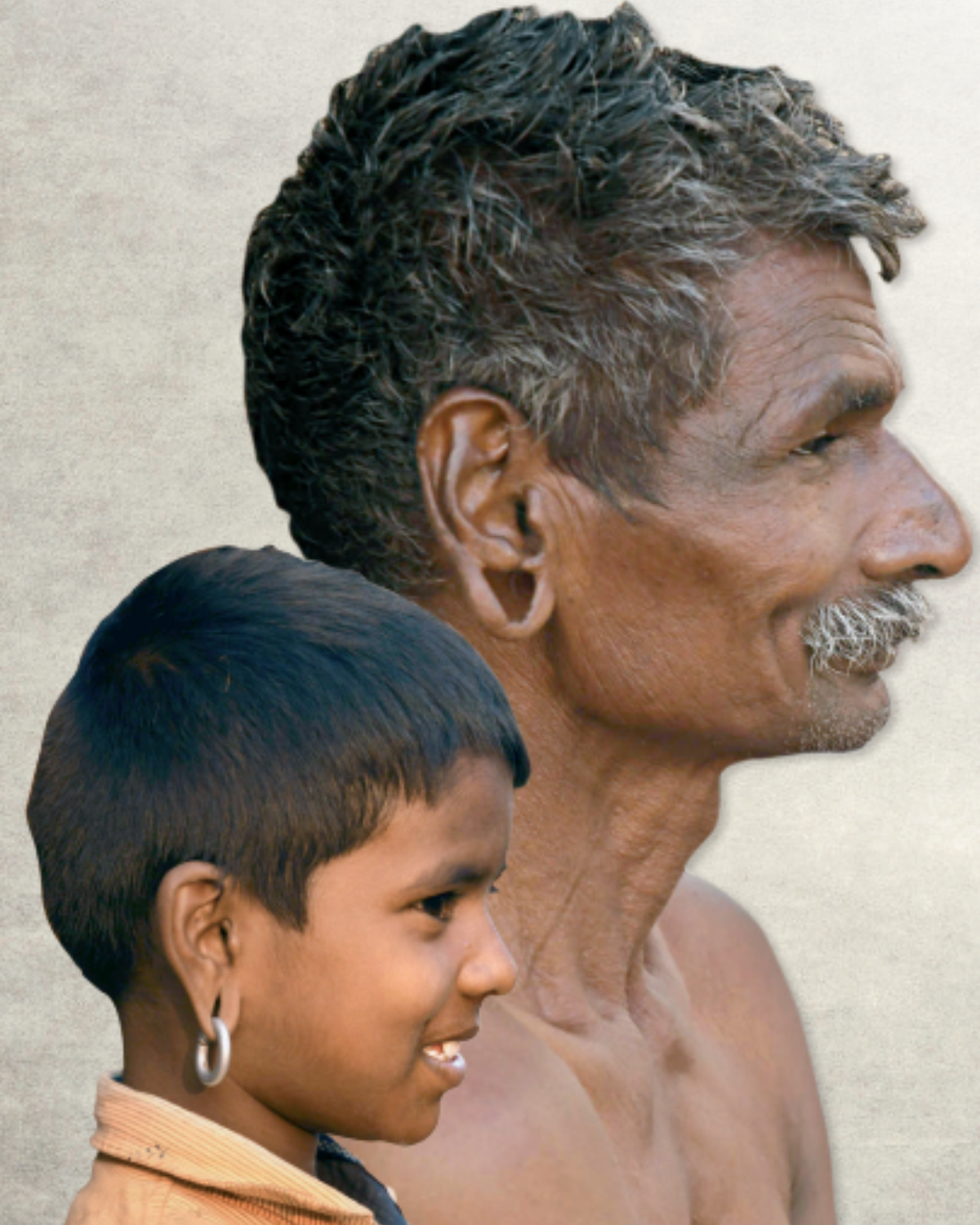 Devotees elongate their earlobes right from their childhood