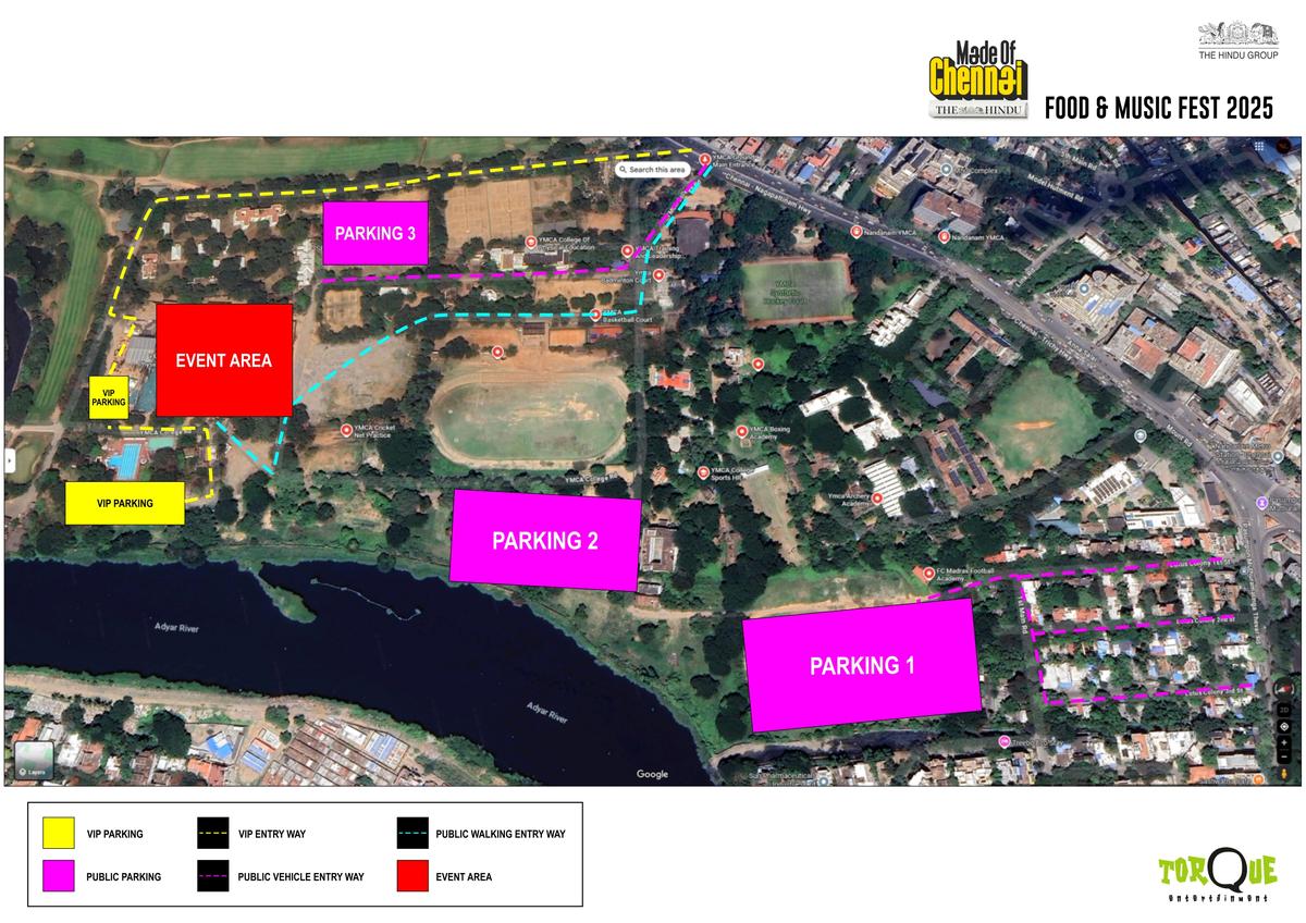 A route map and parking spaces for the general public A route map and parking spaces for the general public