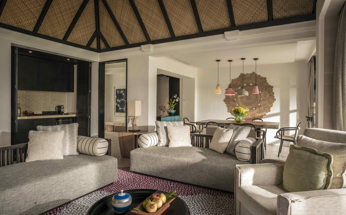 Inside a villa at the Four Seasons Kuda Huraa. Inside a villa at the Four Seasons Kuda Huraa.
