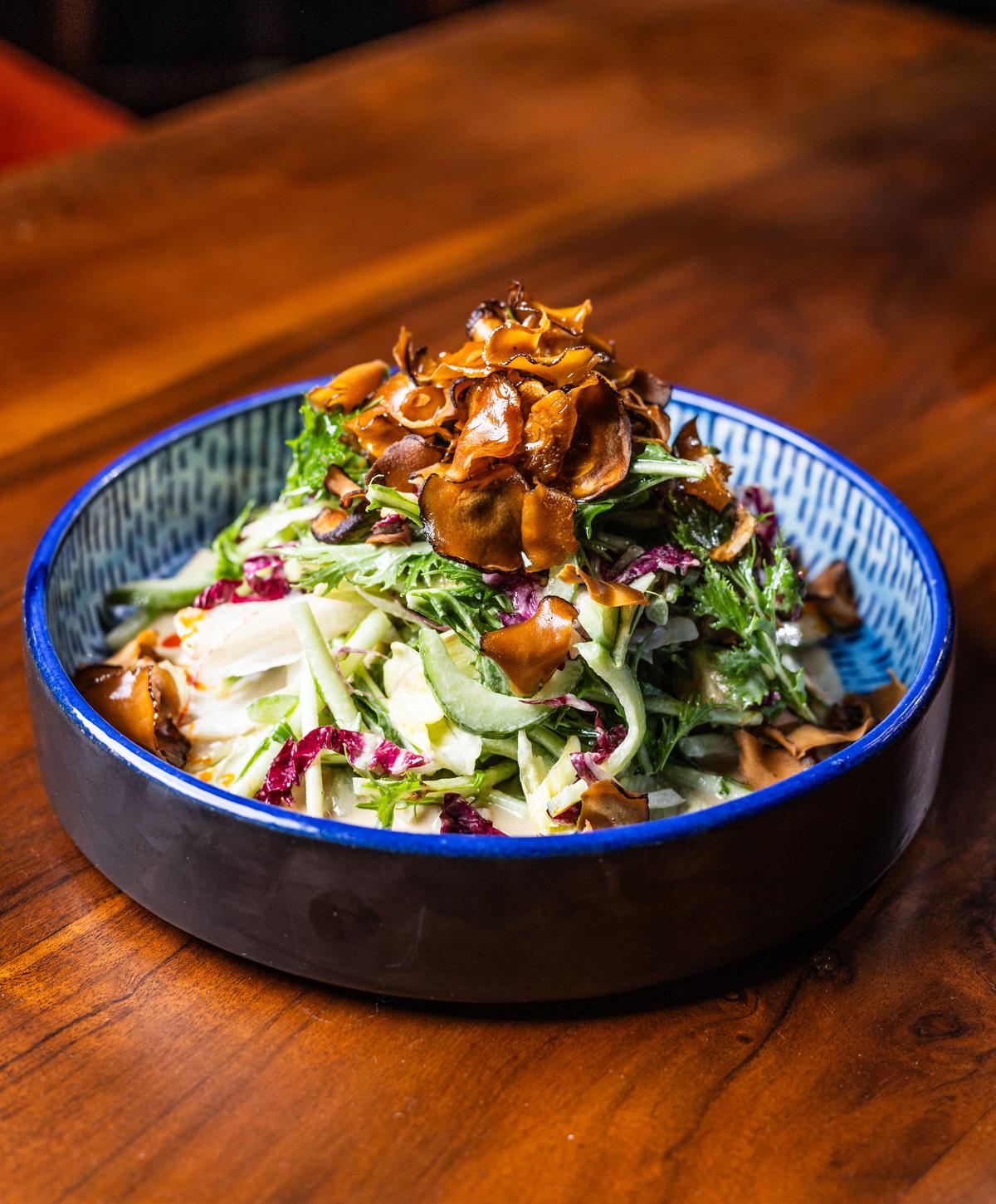 Japonico Shiitake Mushroom, truffle oil salad 