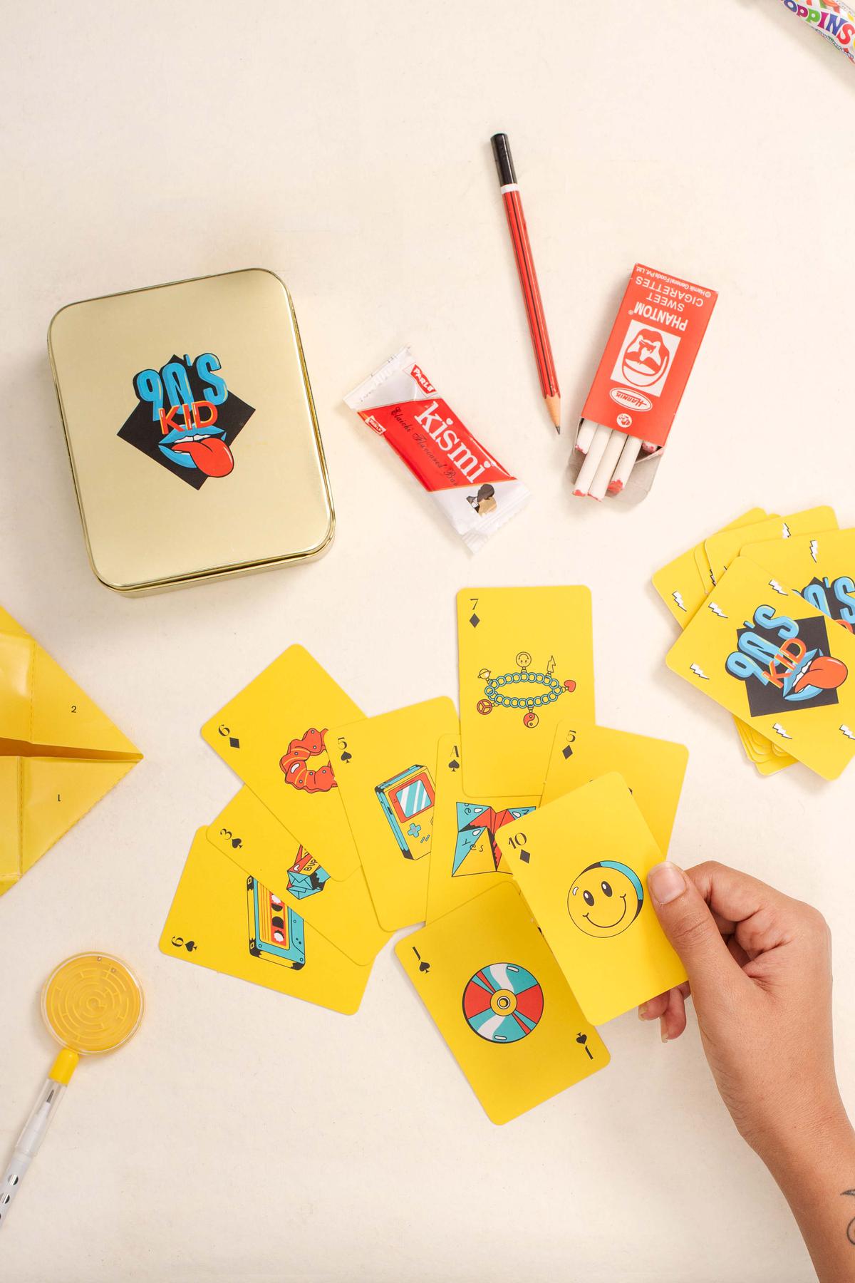 Playing cards by Confetti Gifts take a nostalgic trip to the 90s 