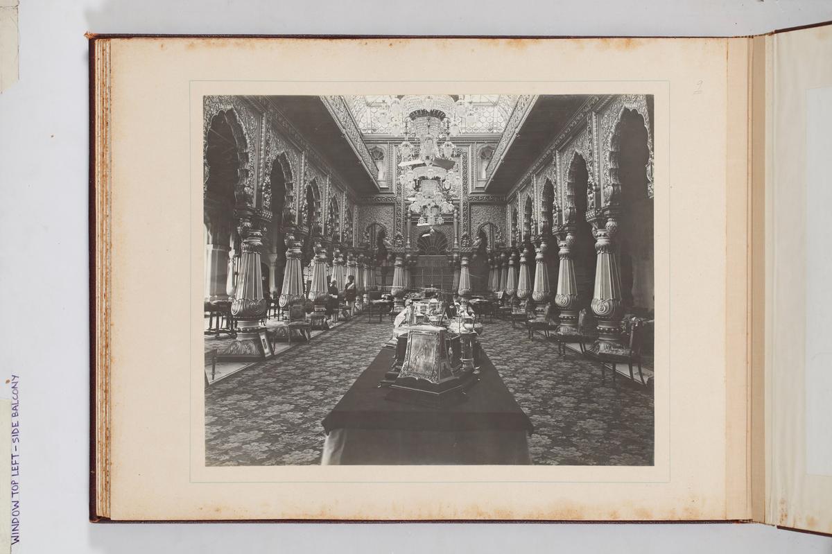 The Hall of Amba Vilas in the new palace where the wedding presents were displayed.