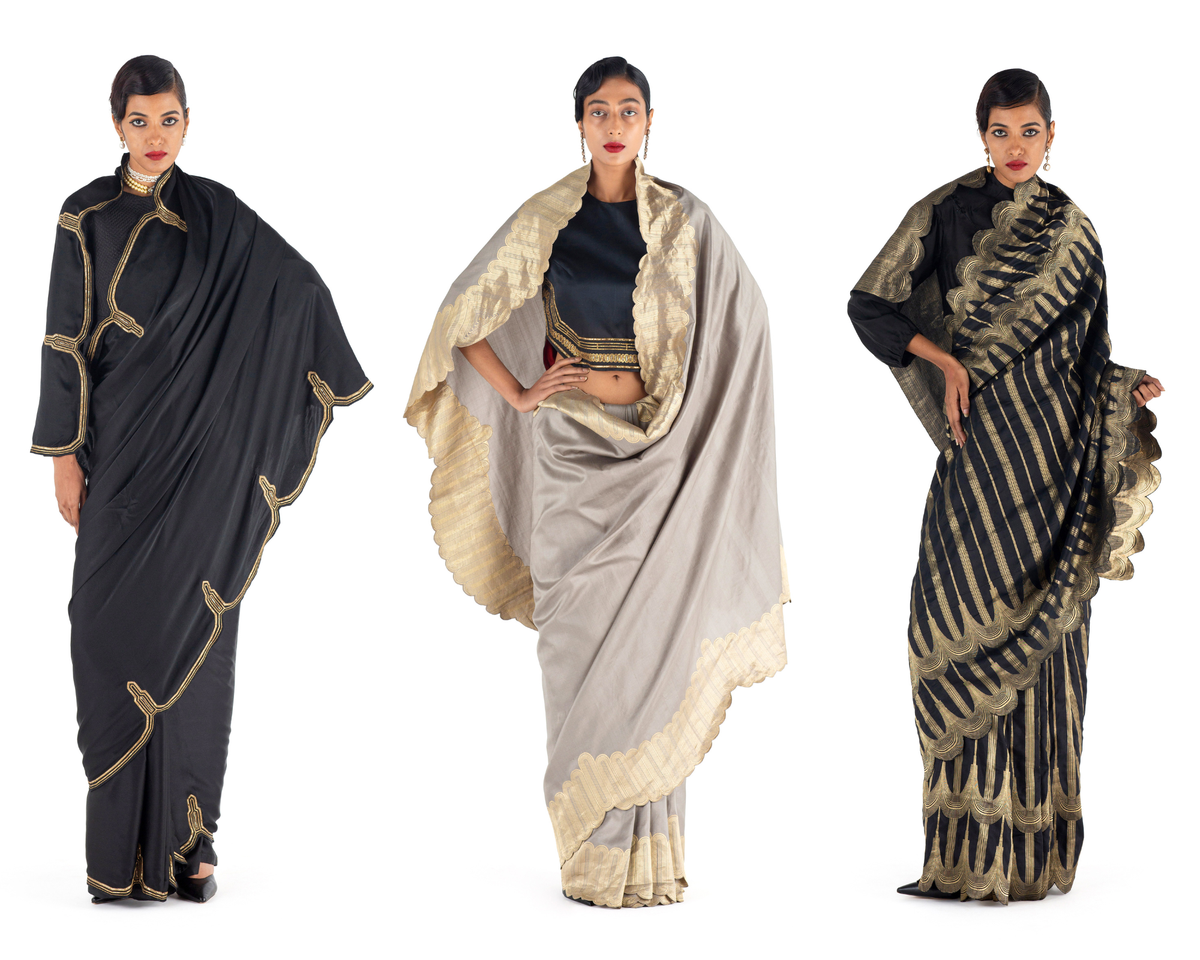 Raw Mango’s Art Deco sari collection