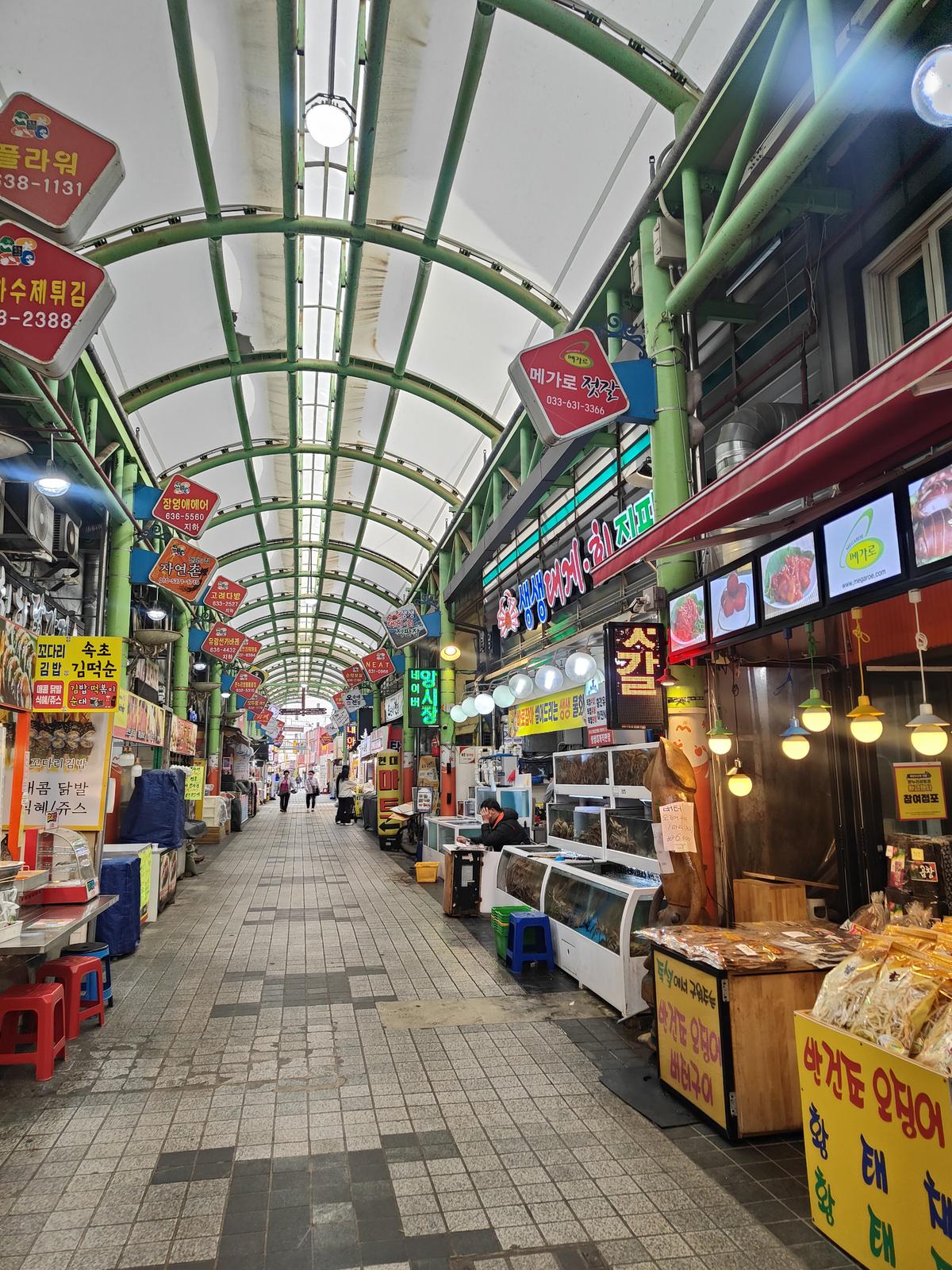 A vieew of the market in Sokcho
