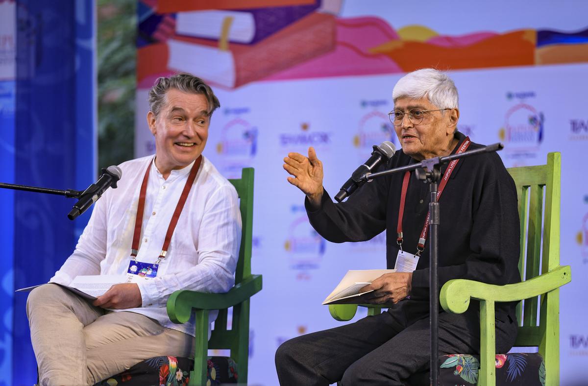 Gopalkrishna Gandhi and Daniil Tolstoy at the Jaipur Literature Festival Gopalkrishna Gandhi and Daniil Tolstoy at the Jaipur Literature Festival