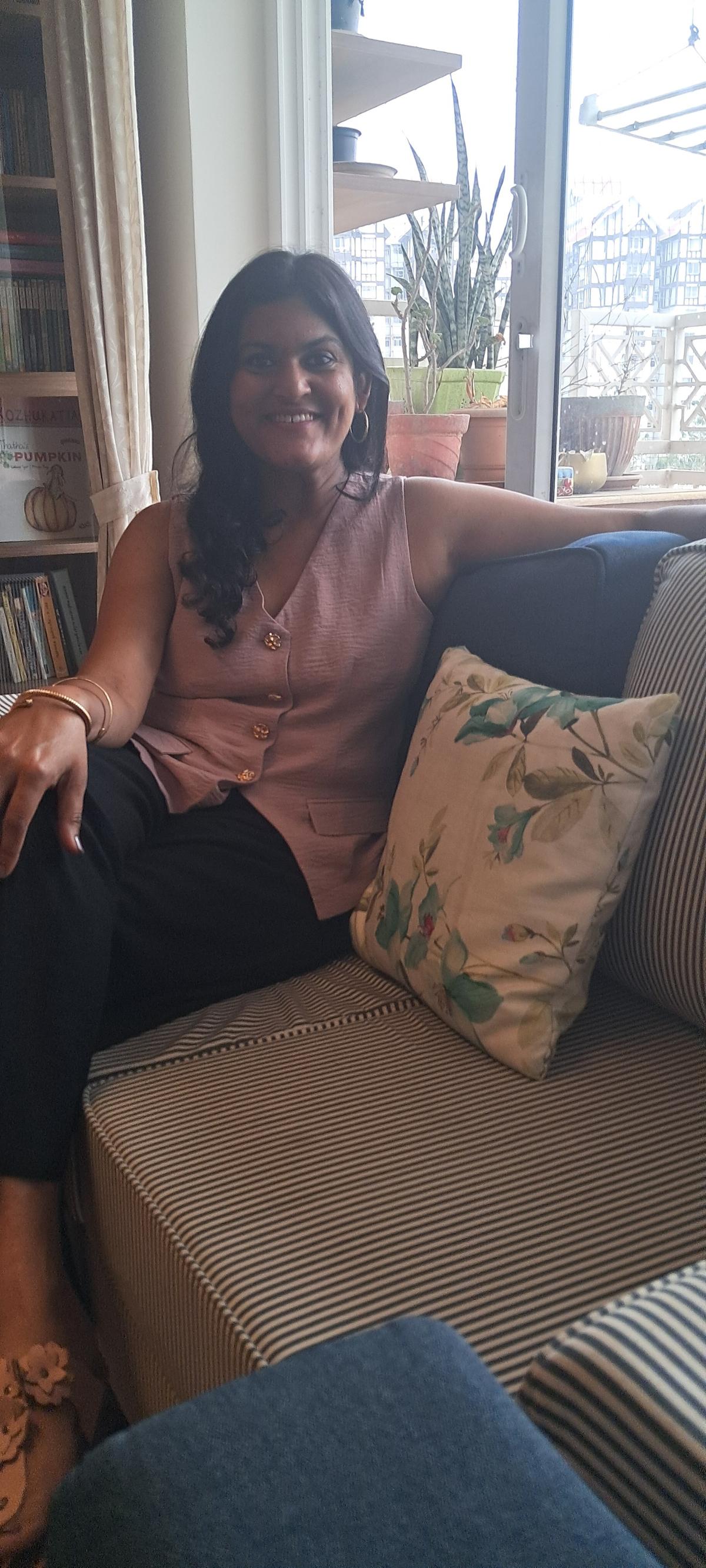 Bengaluru-based author and high school English teacher Lakshmy Ramanathan 