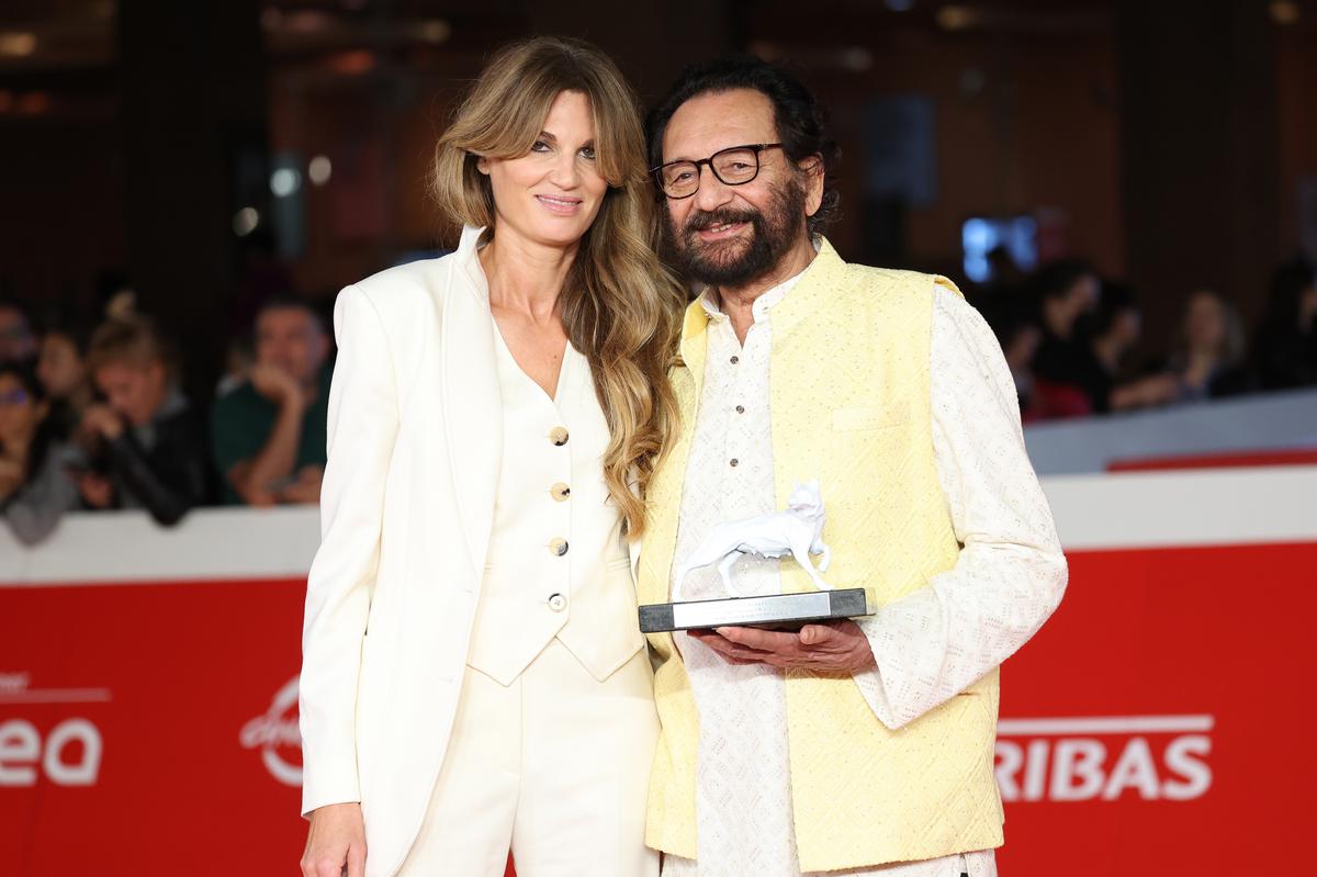 Jemima Khan and Shekhar Kapur at the Rome Film Festival where What’s Love Got to Do With It? picked up the Best Comedy award