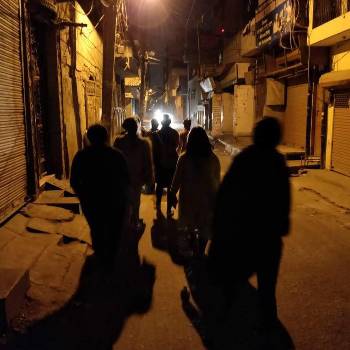 Women Walk at Midnight in New Delhi