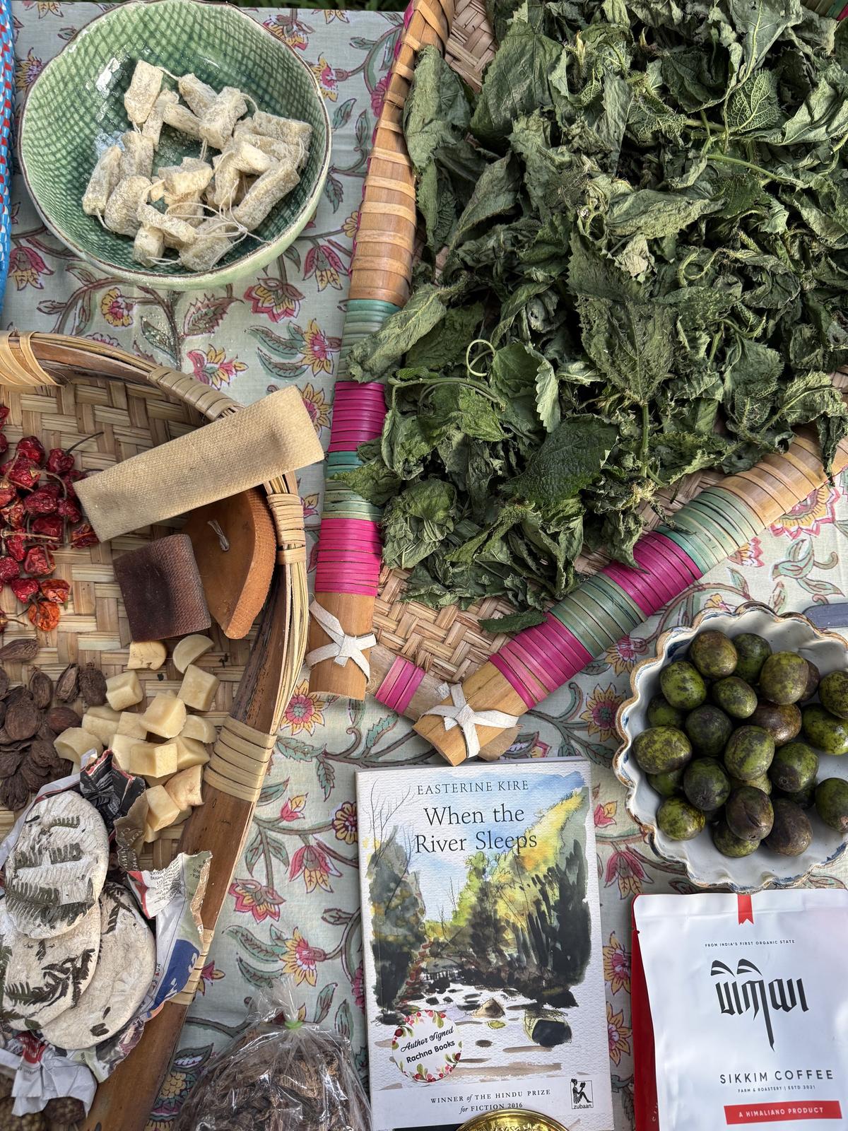 More chhurpi, stinging nettle, hog plums, Sikkimese coffee, and books from Rachna Books.  