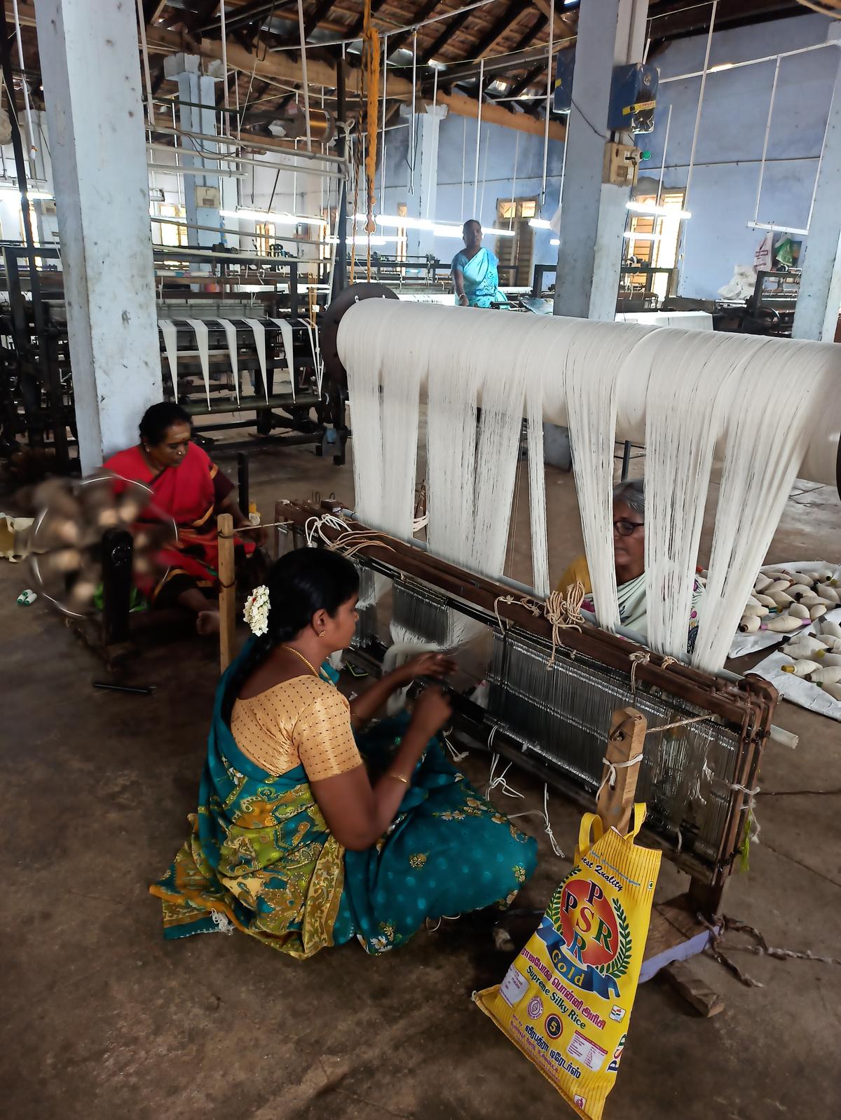 Artisans at the Gandhigram Trust Artisans at the Gandhigram Trust