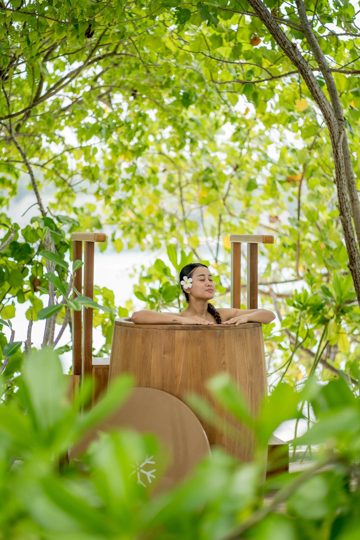 An ice bath at The Island Spa. An ice bath at The Island Spa.