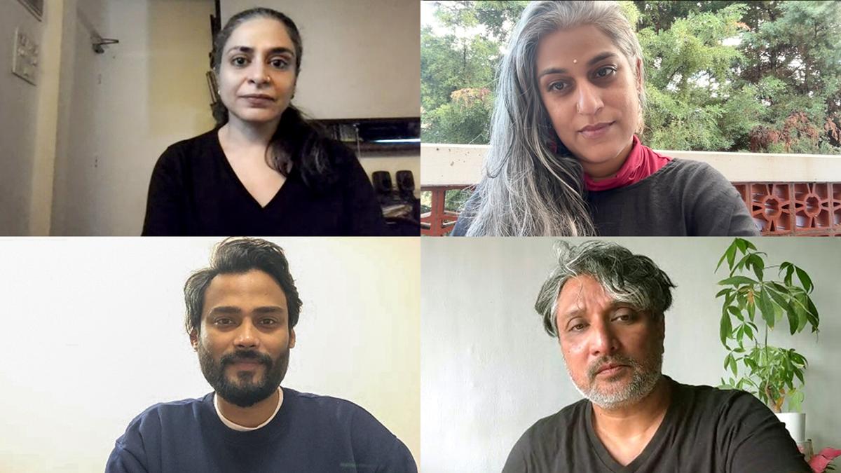 No sentido horário, a partir do canto superior esquerdo: Zinnia Ambapardiwala, Shaina Anand, Ashok Sukumaran e Rohan Chavan