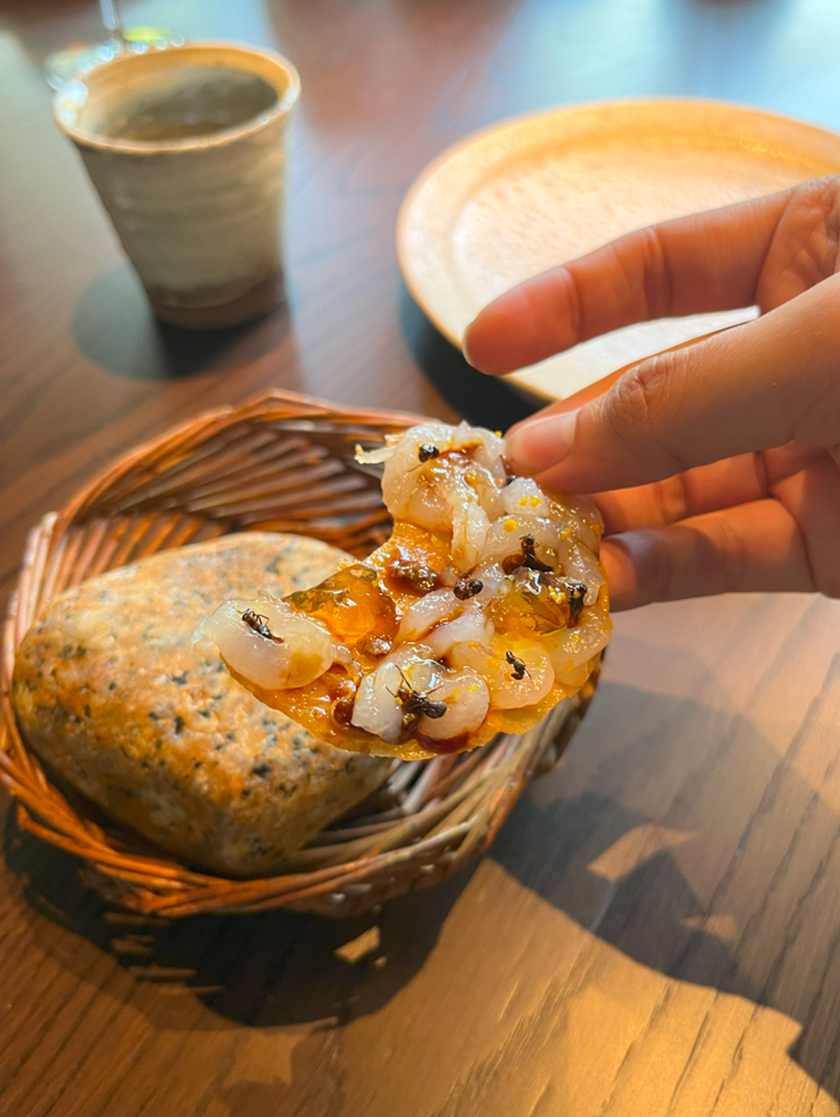 Ants on a Shrimp at Noma’s Kyoto pop-up Ants on a Shrimp at Noma’s Kyoto pop-up