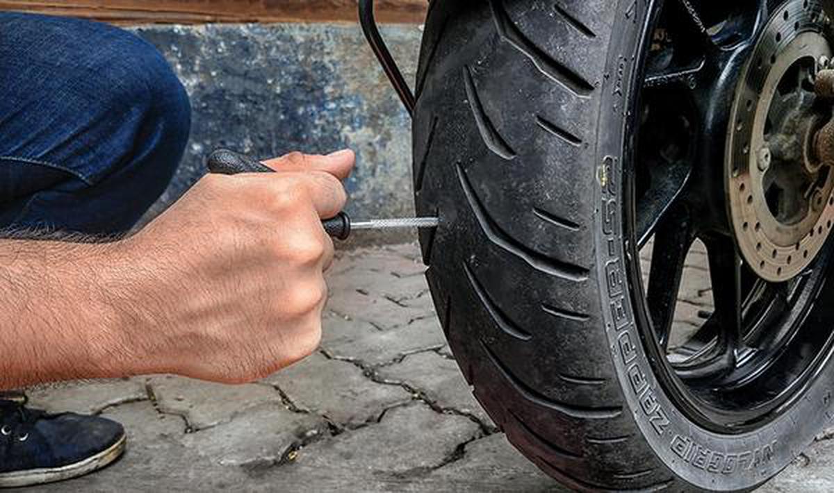 Fixing a on sale bike puncture