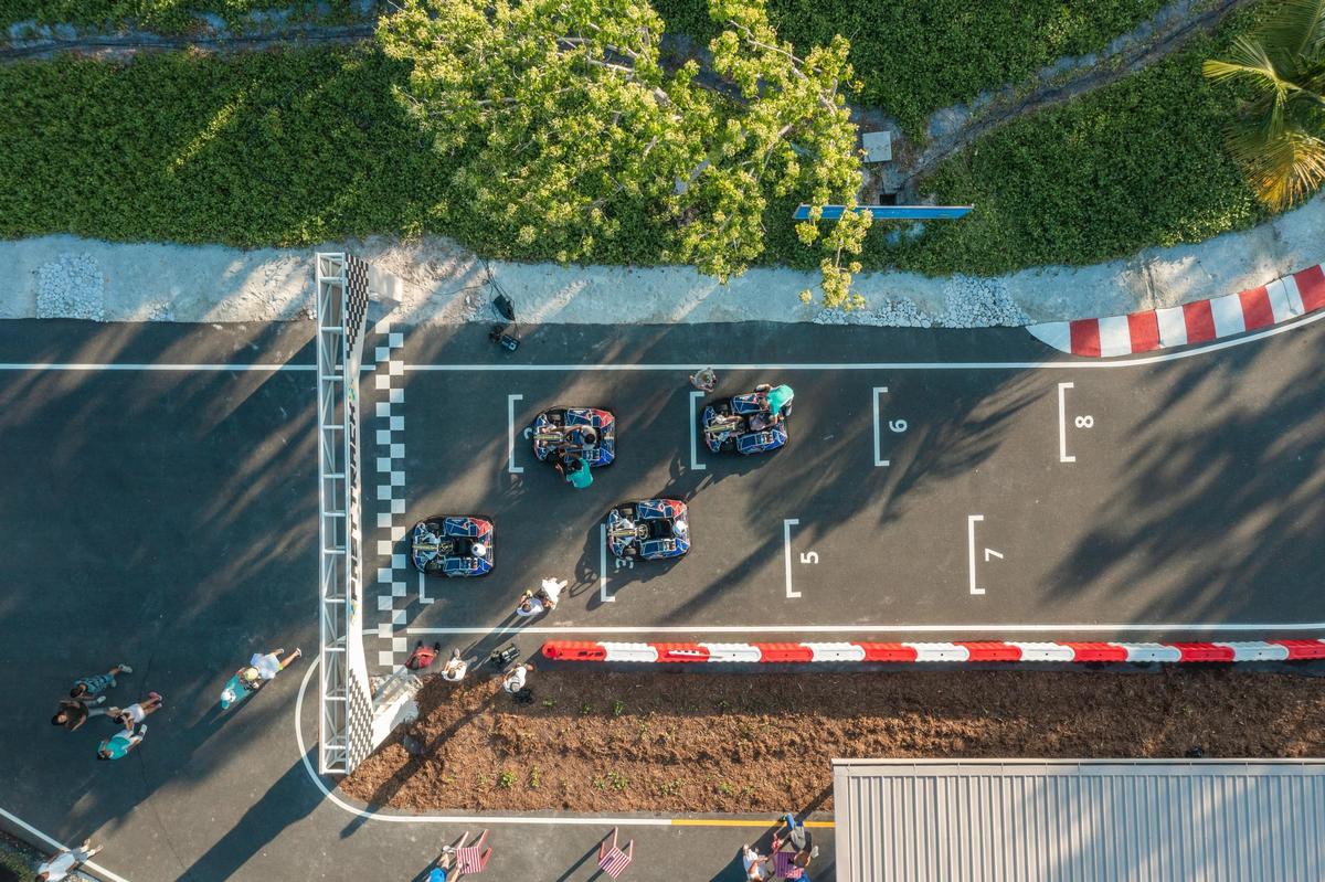 Aerial scene of the circuit