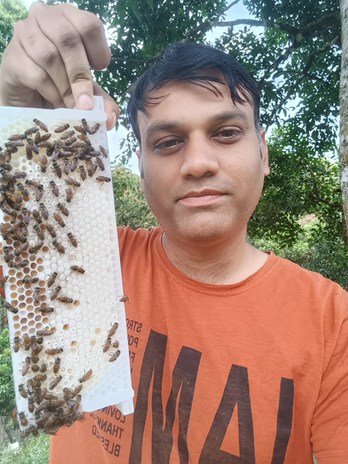 Apoorva B.V. started with two beehives in his bedroom