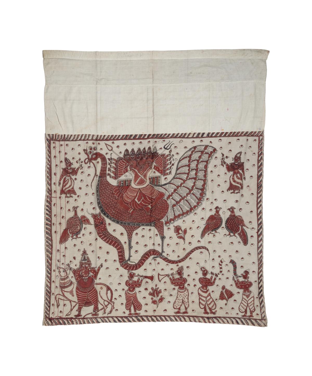 Temple flag (19th century, cotton, natural dyes)