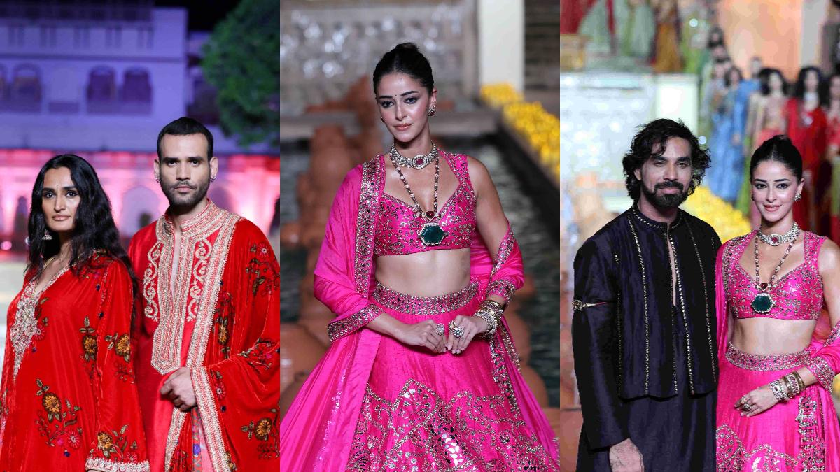 Ananya Panday walks the ramp in Jaipur as Punit Balana’s designer label turns 10