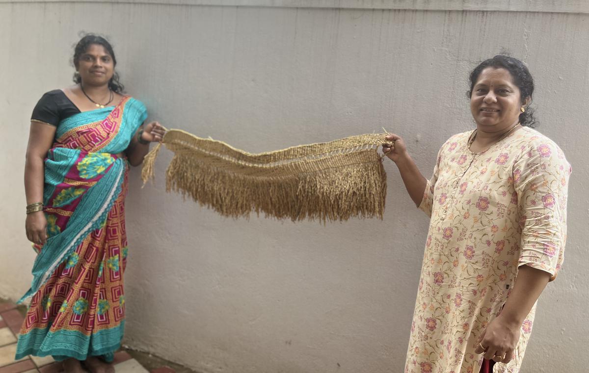 Zilla panchayat member Veena Suraj Naik Soni helps the women market their products on Facebook