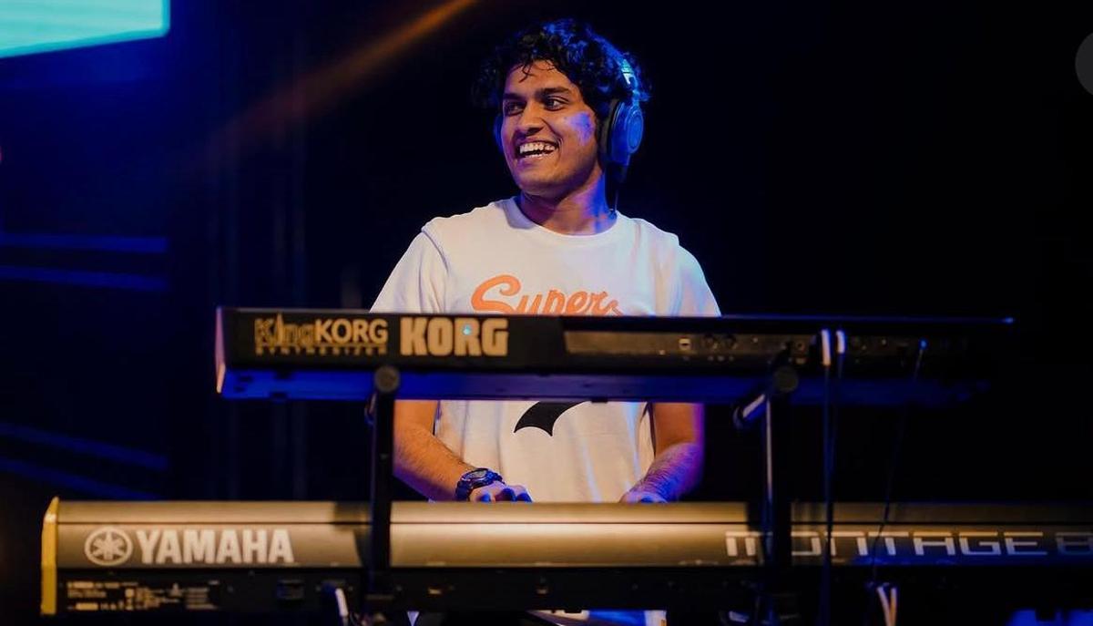 Steve Thomas Kottoor playing the piano