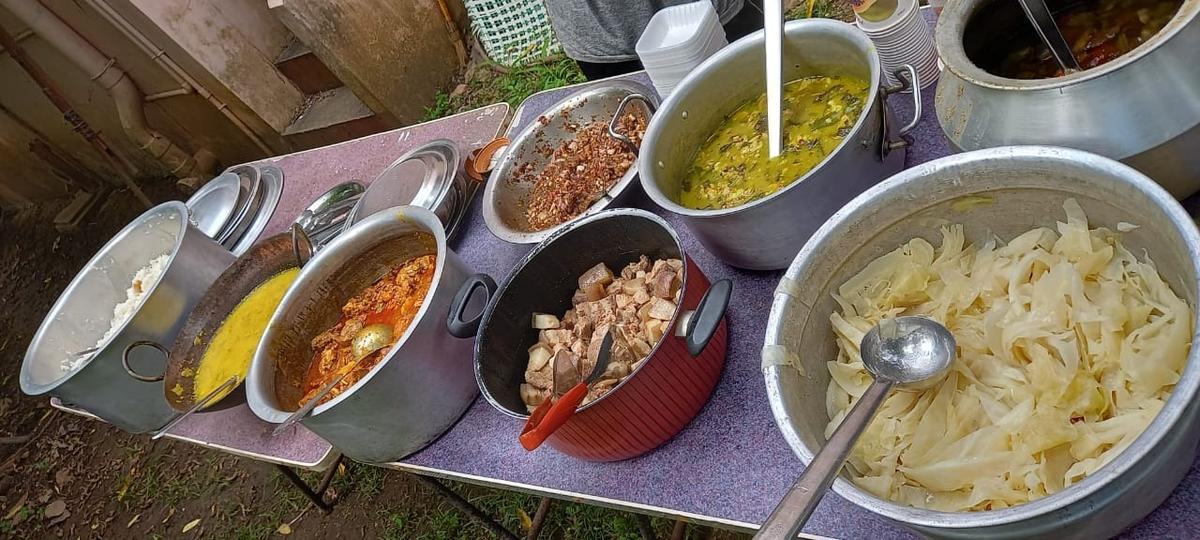 Christmas spread prepared by the Mizo community Christmas spread prepared by the Mizo community