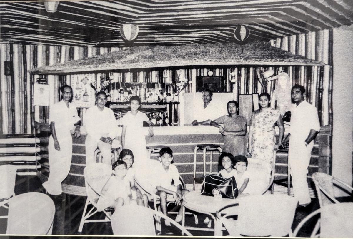 Yoshan’s family at the bar, in a photograph from the mid-1960s