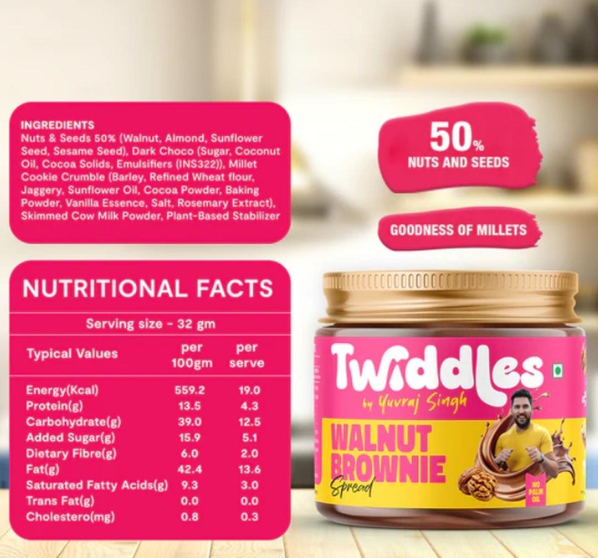 Nutritional value of Twiddles spread 