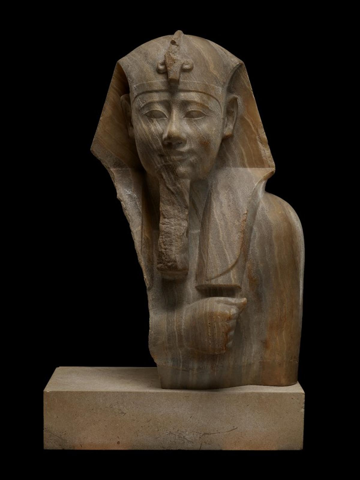 A statue of King Ptolemy II of Egypt