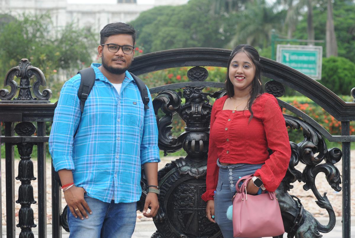 Mohima Chakraborty with her husband Tanmoy