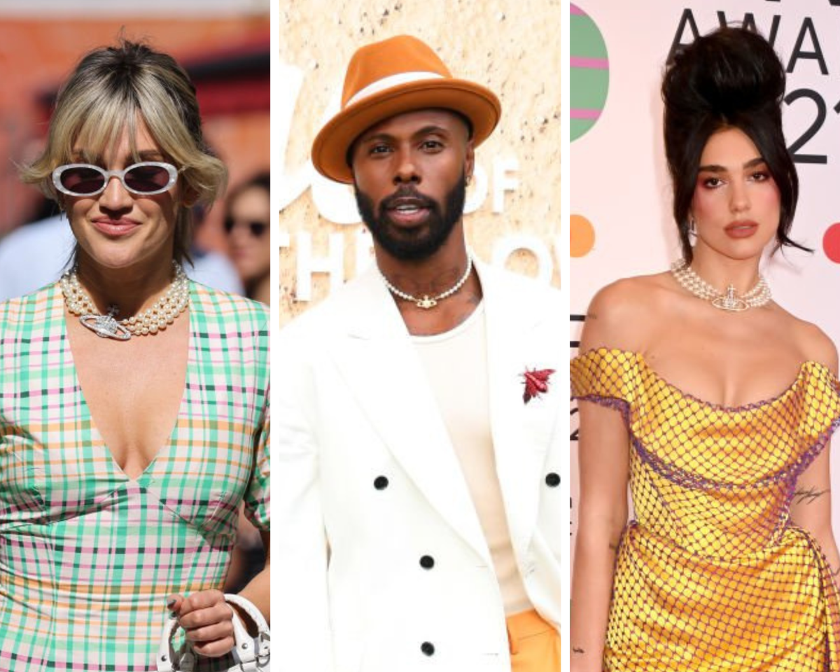 Ashley Roberts, Marquise Vilson and Dua Lipa sport the pearl choker